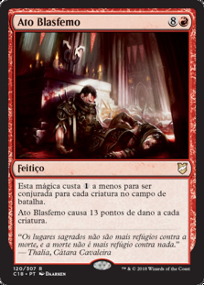 【POR】《冒涜の行動/Blasphemous Act》[C18]
