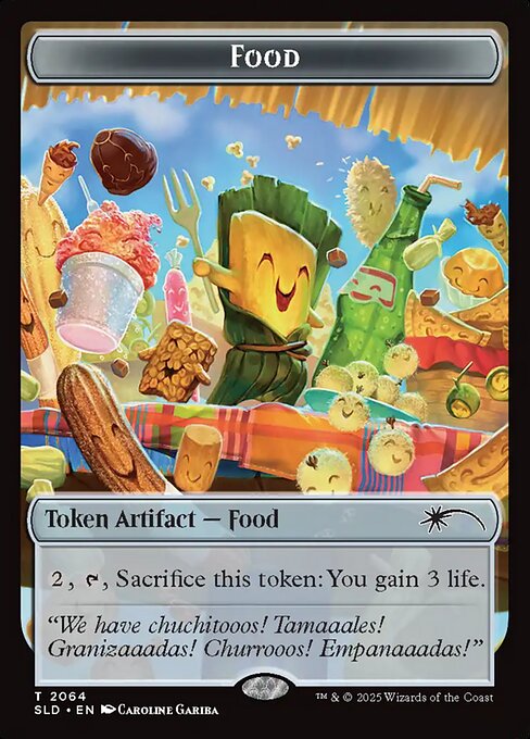 【ENG】【Foil】《食物トークン/Food Token》(2064)[Secret Lair]