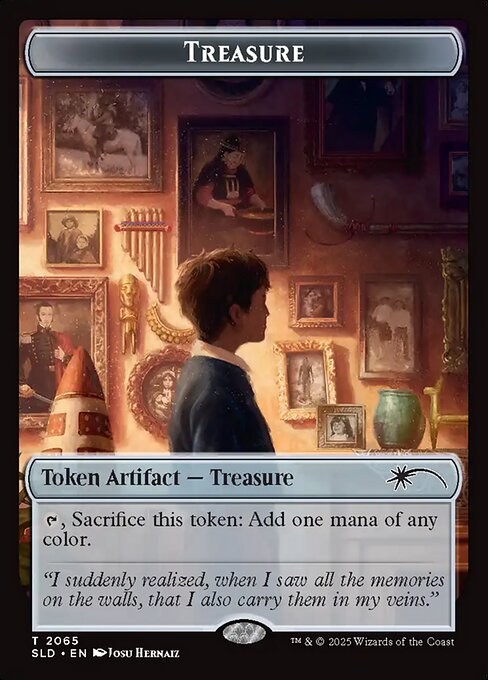 【ENG】【Foil】《宝物トークン/Treasure token》(2065)[Secret Lair]