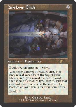 【ENG】【Foil】《先祖伝来の宝刀/Heirloom Blade》[Commander Party]