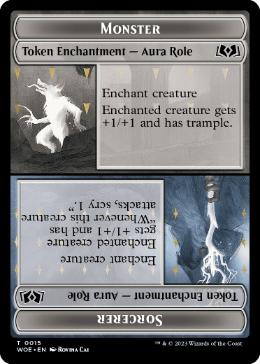 【ENG】(015)《怪物・役割 + 魔術師・役割トークン/Monster+Sorcerer Token》[WOE]