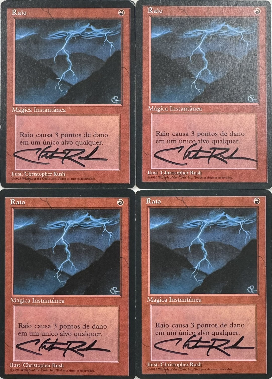 【4枚セット】【POR】《稲妻/Lightning Bolt》[4EDBB]