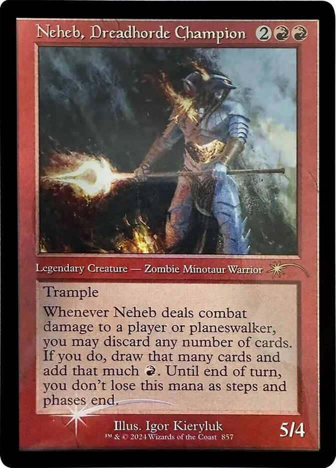【ENG】【Foil】■旧枠■《戦慄衆の勇者、ネヘブ/Neheb, Dreadhorde Champion》(857)[Secret Lair]