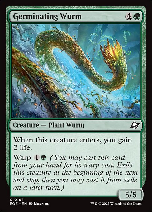 【ENG】【Foil】《発芽するワーム/Germinating Wurm》[EOE]