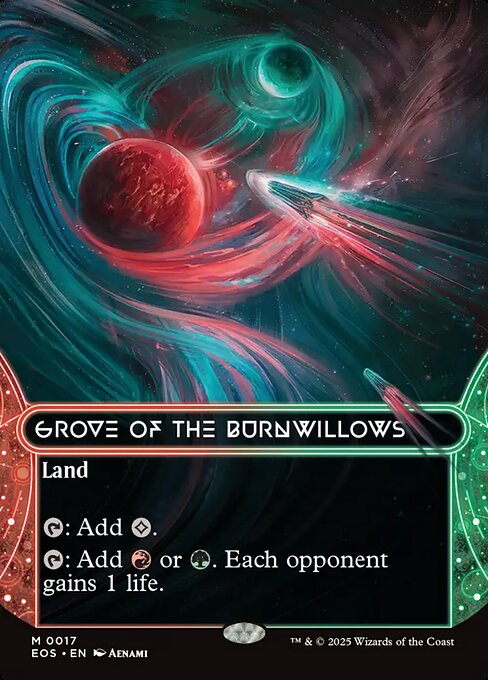 【ENG】【Foil】《燃え柳の木立ち/Grove of the Burnwillows》(017)[EOS]