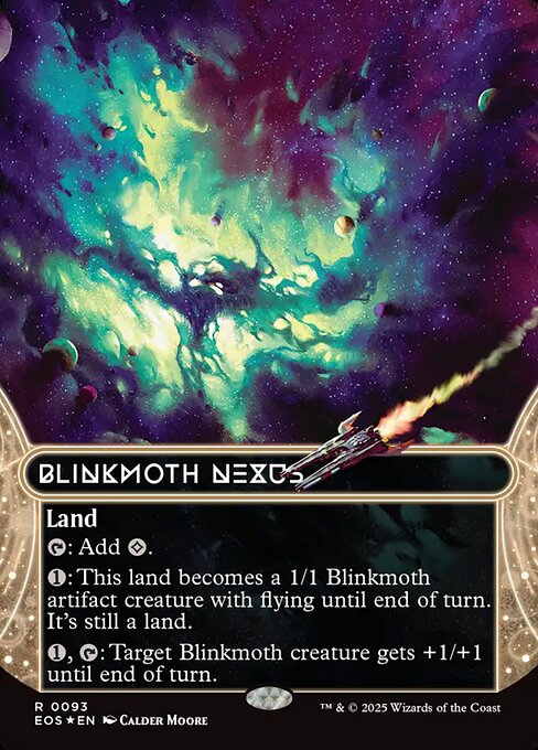 【ENG】【Foil】■ギャラクシー■《ちらつき蛾の生息地/Blinkmoth Nexus》(093)[EOS]