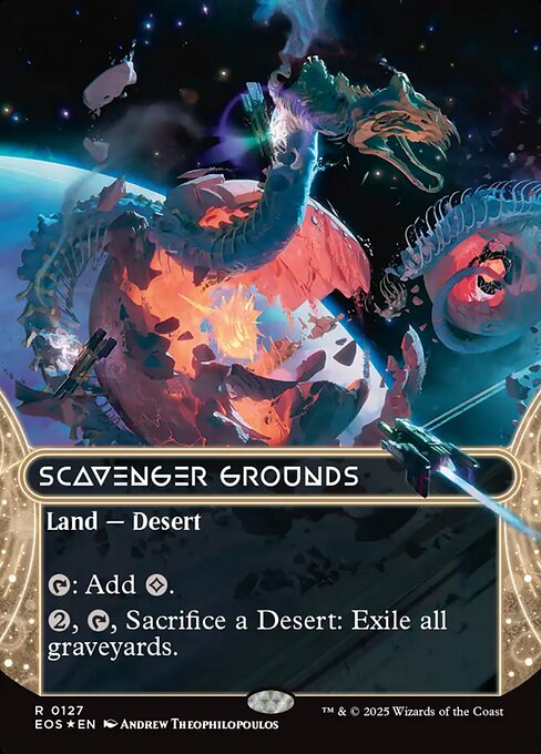 【ENG】【Foil】■ギャラクシー■《屍肉あさりの地/Scavenger Grounds》(127)[EOS]