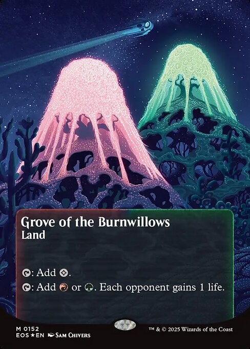 【ENG】【Foil】■ギャラクシー■《燃え柳の木立ち/Grove of the Burnwillows》(152)[EOS]