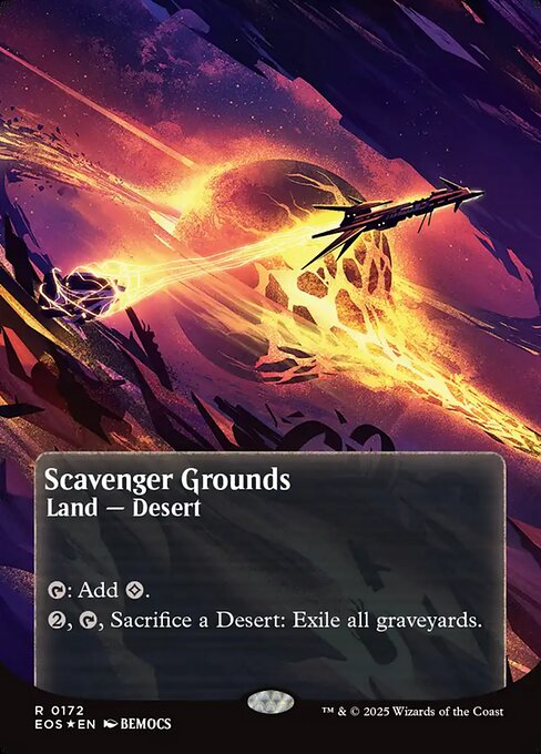 【ENG】【Foil】■ギャラクシー■《屍肉あさりの地/Scavenger Grounds》(172)[EOS]