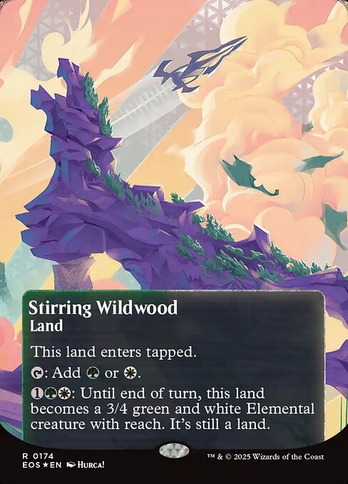 【ENG】【Foil】■ギャラクシー■《活発な野生林/Stirring Wildwood》(174)[EOS]