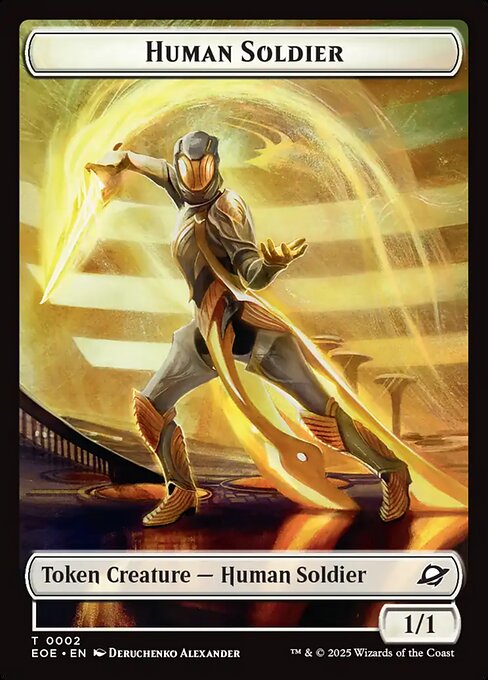 【ENG】《人間・兵士トークン/Human Soldier Token》(0002)[EOE]