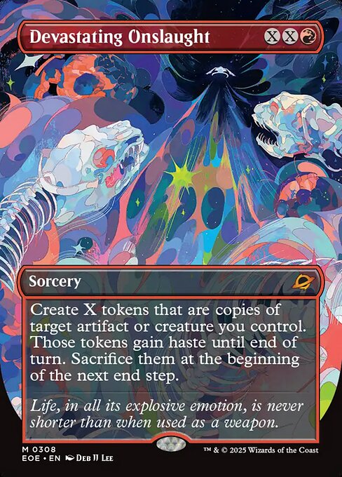 【ENG】【Foil】■ボーダーレス■《絶望的猛攻/Devastating Onslaught》[EOE]