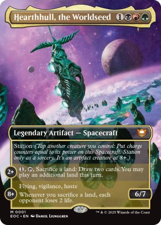 【ENG】【Foil】■ボーダーレス■《世界播種、ハースハル/Hearthhull, the Worldseed》[EOC]