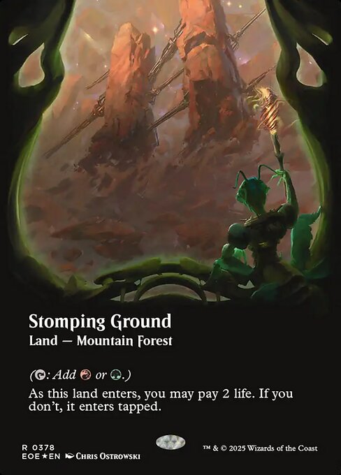 【ENG】【Foil】■ギャラクシー■《踏み鳴らされる地/Stomping Ground》[EOE]