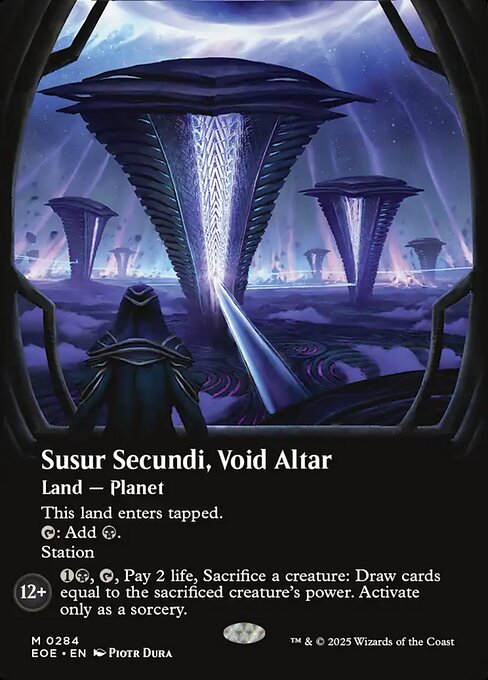 【ENG】【Foil】■ボーダーレス■《ヴォイドの祭壇、ススール・セクンディ/Susur Secundi, Void Altar》[EOE]