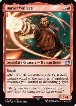 【ENG】【Foil】■サージ■《バレット・ウォーレス/Barret Wallace》[FIN]