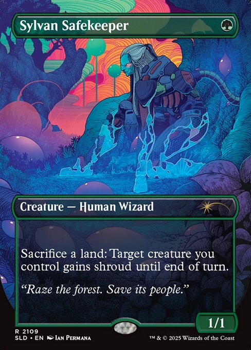 【ENG】【Foil】■ギャラクシー■《森を護る者/Sylvan Safekeeper》(2109)[Secret Lair]