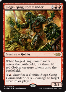 【ENG】【Foil】■DD3■《包囲攻撃の司令官/Siege-Gang Commander》[EvG]