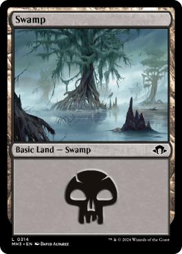 【ENG】【Foil】《沼/Swamp》(314)[MH3]
