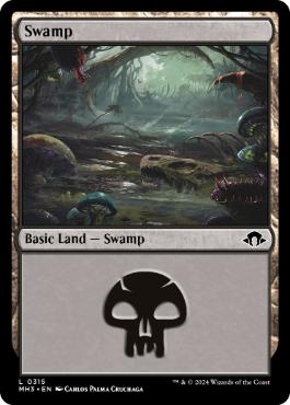【ENG】【Foil】《沼/Swamp》(315)[MH3]