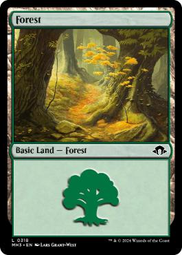 【ENG】【Foil】《森/Forest》(318)[MH3]