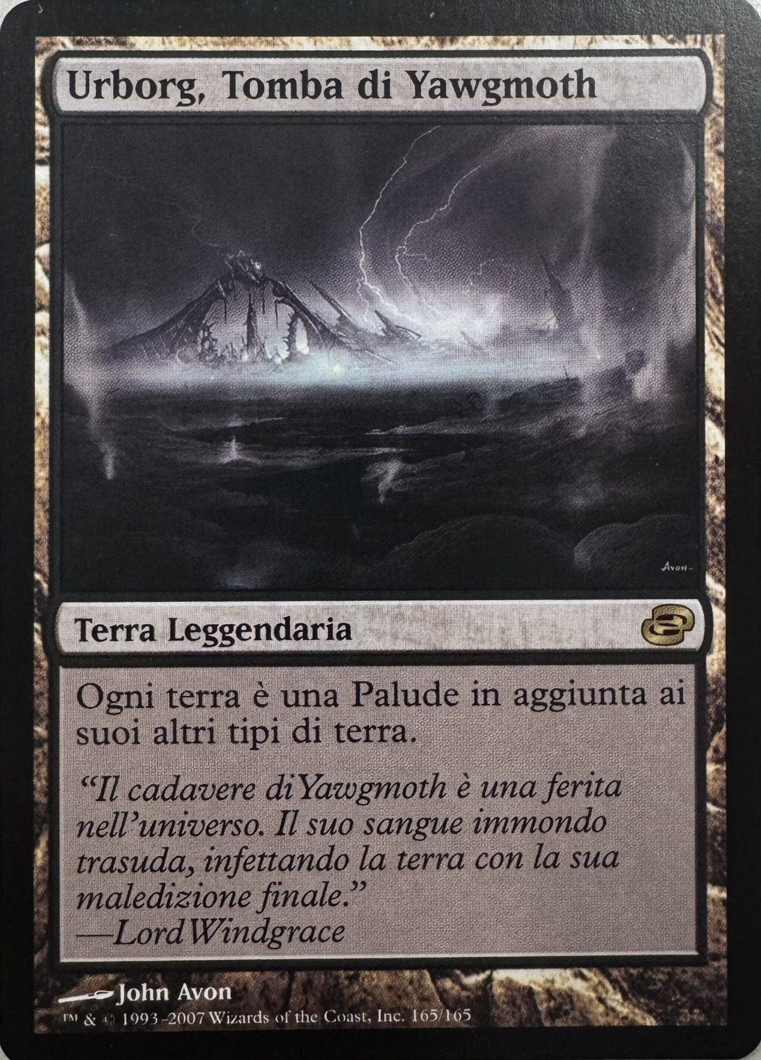 【ITA】《ヨーグモスの墳墓、アーボーグ/Urborg, Tomb of Yawgmoth》[PLC]