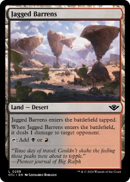 【ENG】【Foil】《鋸歯の痩せ地/Jagged Barrens》[OTJ]