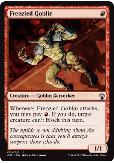 【ENG】《激情のゴブリン/Frenzied Goblin》 [GK]