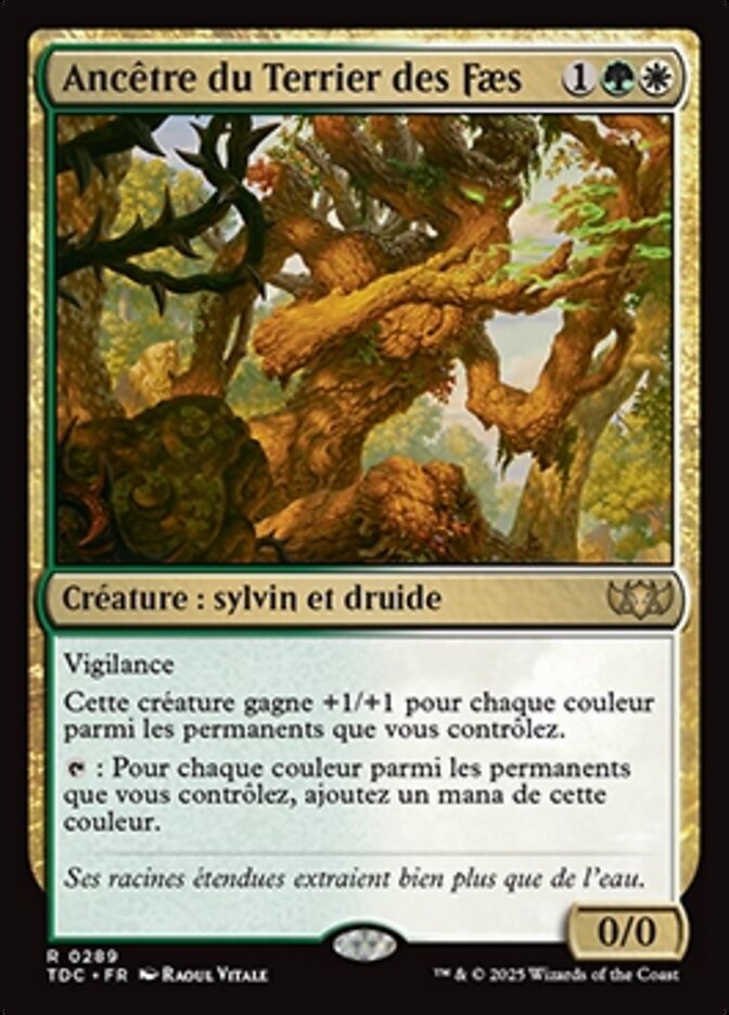 【FRA】《フェイ庄の古老/Faeburrow Elder》[ELD]