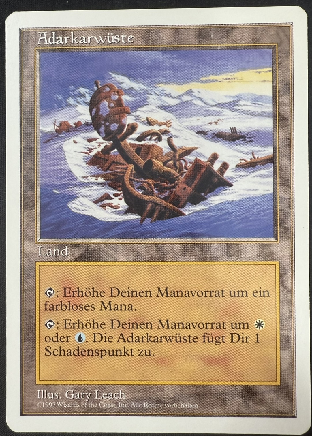 【GER】《アダーカー荒原/Adarkar Wastes》[5ED]