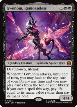 【ENG】【Foil】《情け容赦無き者、グウェノム/Gwenom, Remorseless》[SPM]