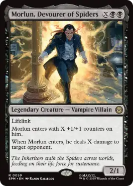 【ENG】【Foil】《蜘蛛を貪る者、モーラン/Morlun, Devourer of Spiders》[SPM]
