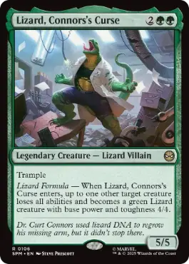 【ENG】【Foil】《コナーズの呪い、リザード/Lizard, Connors's Curse》[SPM]