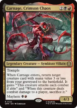 【ENG】【Foil】《真紅の混沌、カーネイジ/Carnage, Crimson Chaos》[SPM]
