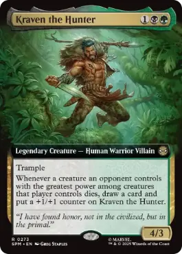 【ENG】【Foil】■拡張アート■《クレイヴン・ザ・ハンター/Kraven the Hunter》[SPM]