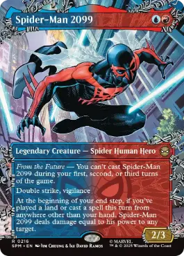 【ENG】【Foil】■ボーダーレス■《スパイダーマン2099/Spider-Man 2099》(216)[SPM]