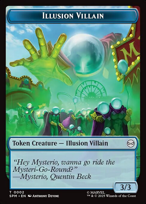 【ENG】《イリュージョン・悪人トークン/Illusion Villain Token》(0002)[SPM]