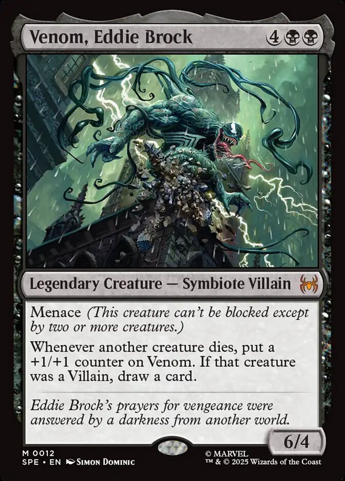 【ENG】【Foil】《ヴェノム、エディ・ブロック/Venom, Eddie Brock》[SPE]