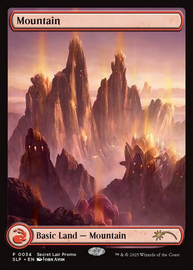 【ENG】【Foil】《山/Mountain》(034)[Secret Lair Prize]