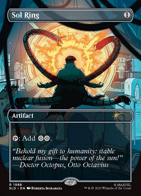 【ENG】【Foil】■ボーダーレス■《太陽の指輪/Sol Ring》(1988)[Secret Lair]