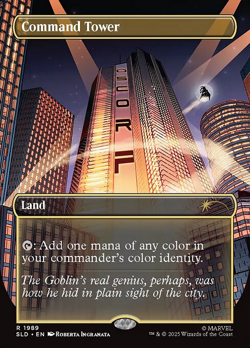 【ENG】【Foil】■ボーダーレス■《統率の塔/Command Tower》(1989)[Secret Lair]