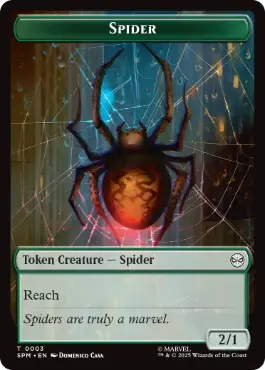 【ENG】【Foil】《蜘蛛+食物トークン/Spider+Food Token》[SPM]