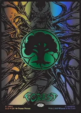 【ENG】【レイズド・Foil】《森/Forest》(1954)[Secret Lair]