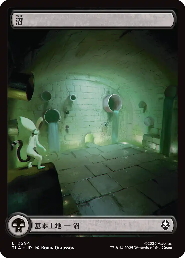 【JPN】【Foil】■フルアート■《沼/Swamp》(294)[TLA]