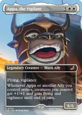 【ENG】【Foil】■ボーダーレス■《用心深い獣、アッパ/Appa, the Vigilant》[TLE]