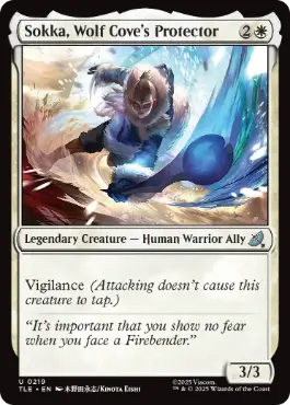 【ENG】【Foil】《狼湾の守護者、サカ/Sokka, Wolf Cove's Protector》[TLE]