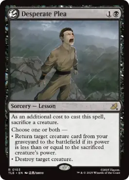 【ENG】【Foil】《自暴自棄の嘆願/Desperate Plea》[TLE]