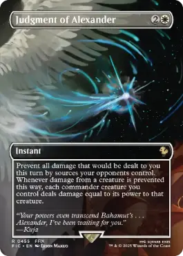 【ENG】【Foil】■ボーダーレス■《アレクサンダーの裁き/Judgment of Alexander》[FIC]