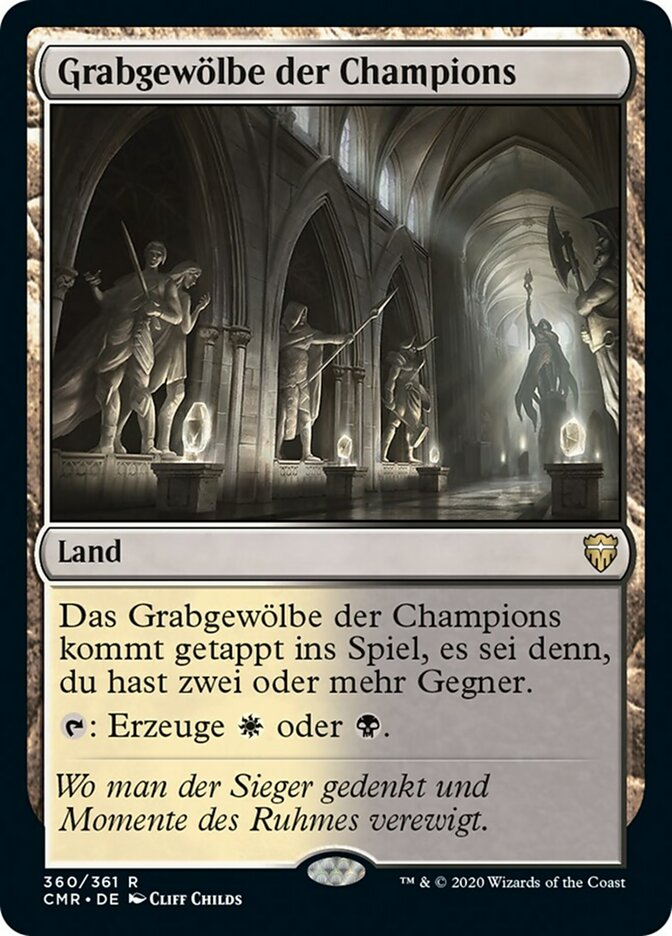 【GER】【Foil】《勝者の大霊堂/Vault of Champions》[CMR]