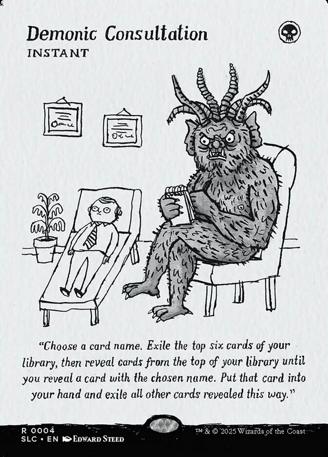 【ENG】【Foil】■ボーダーレス■《Demonic Consultation》(0004)[Secret Lair]